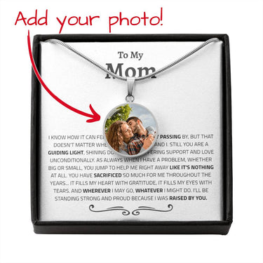 Mom Raised By Birth Flower Necklace - Love You This Much